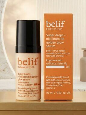 Belif Skincare Super Drops Niacinamide & Vitamin C Golden Glow Serum Travel Size